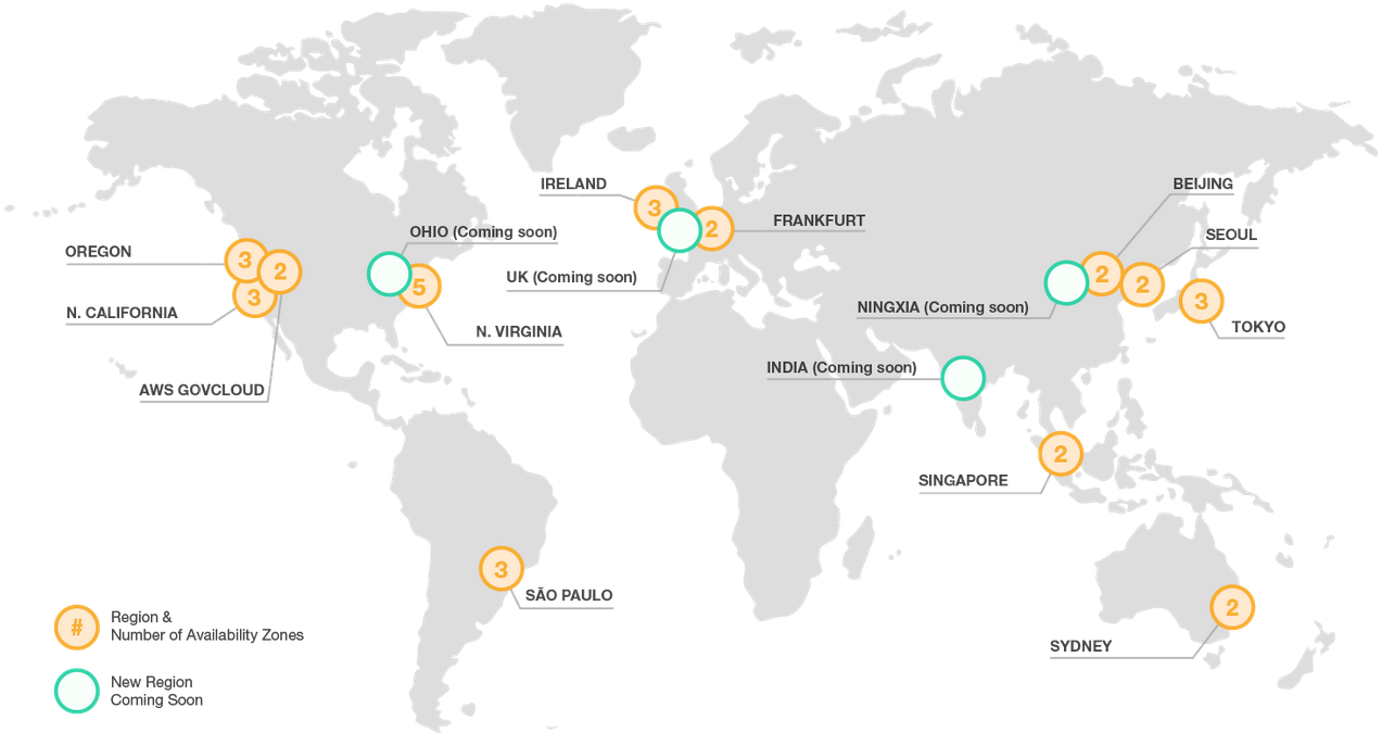 AWS map